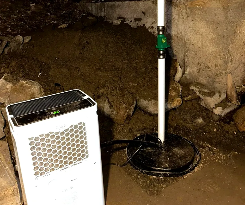 Sump Pump Installation with Dehumidifier in Canton, OH